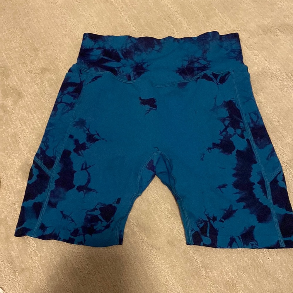 VS PINK tie dye seamless bike shorts w pockets